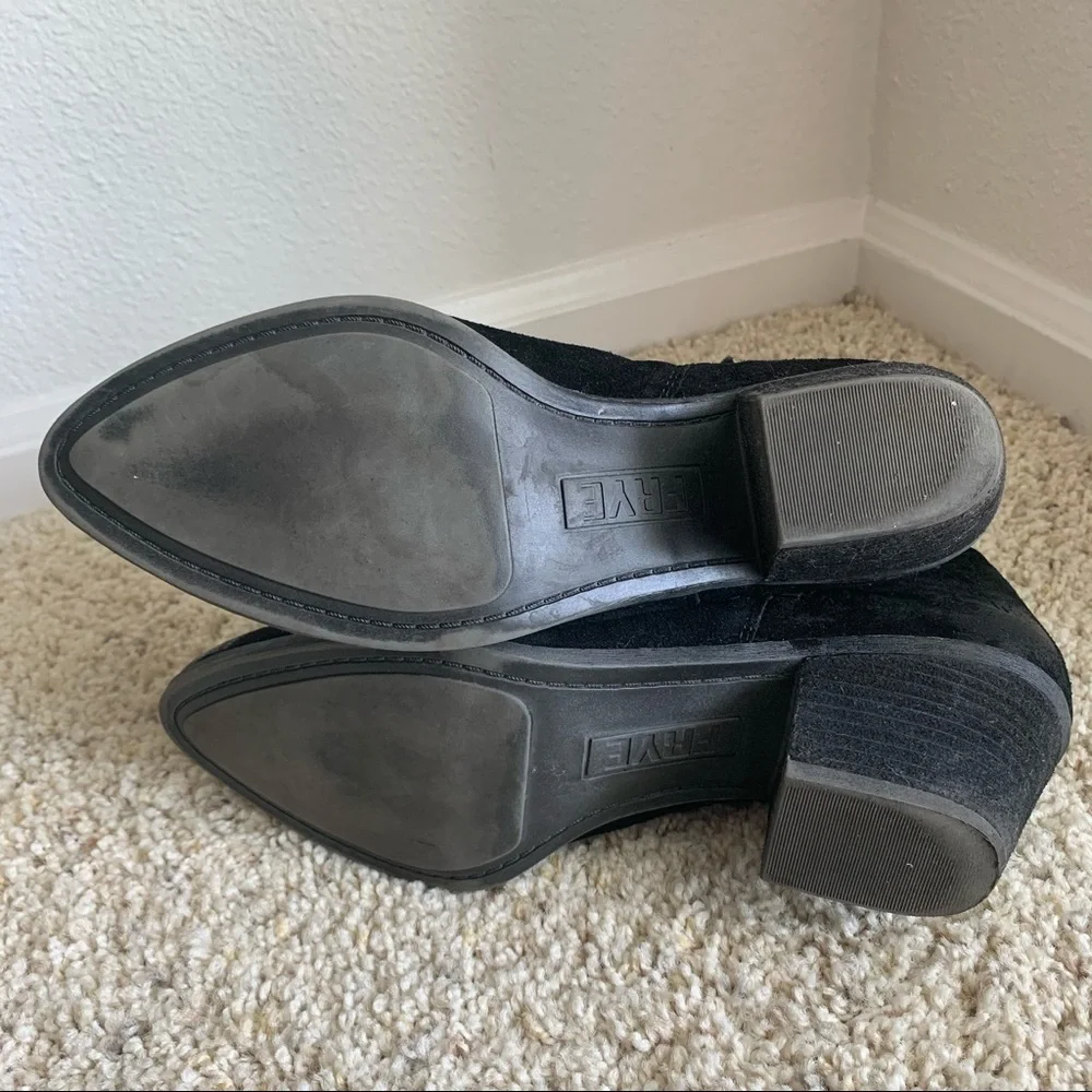 Frye Suede Judy Zip Bootie